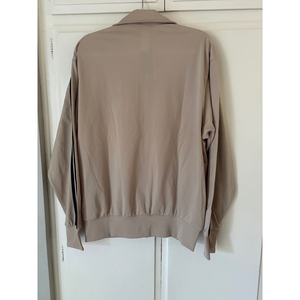 Adidas Originals Firebird TT Track Jacket Mens Medium Beige Tan Black HN0111 - Picture 4 of 9